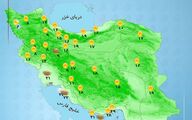 هواشناسی 1404/08/11 رگبار باران در مناطق شمالی کشور