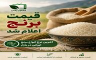 قیمت برنج در میادین و بازارهای میوه و تره بار اعلام شد