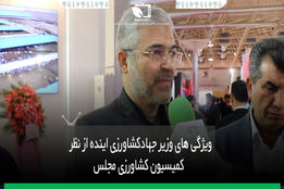 ویژگی های وزیر جهاد کشاورزی از نظر نائب ریس کمیسیون کشاورزی مجلس