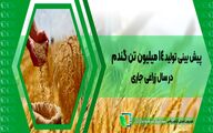 پیش بینی تولید 14 میلیون تن گندم در سال زراعی جاری