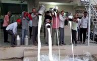 اعتراض دامداران لبنی به خشونت کشیده شد