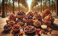 صادرات ۳۹۵ میلیون دلار خرما در سال گذشته