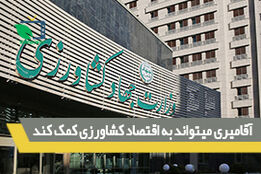 آقامیری میتواند به اقتصاد کشاورزی کمک کند