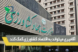 آقامیری میتواند به اقتصاد کشاورزی کمک کند