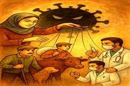 وقتی عروسک‌ها نظاره‌گر شدند: داستان همدلی دامداران و دامپزشکان در نمایشی بزرگ علیه تب‌برفکی 
