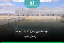 توسعه کشاورزی با ایجاد شهرک گلخانه ای در استان قزوین